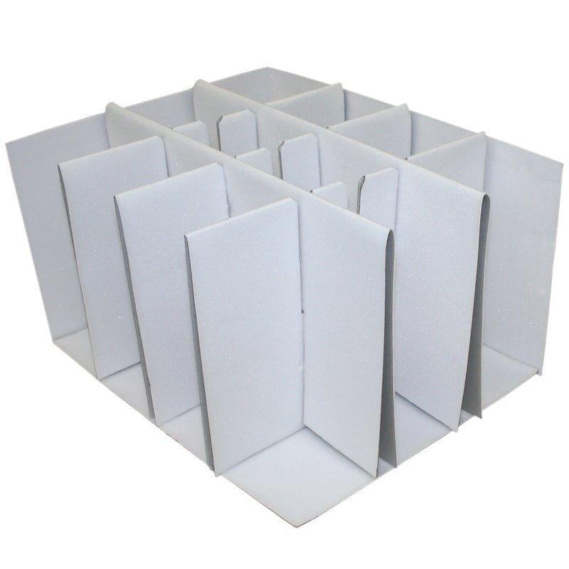 LAMINET Quilted Wine Glass Storage Case - Holds Up to 12 Wine Glass/Tall/Stemware Glasses - WHITE - Image 5